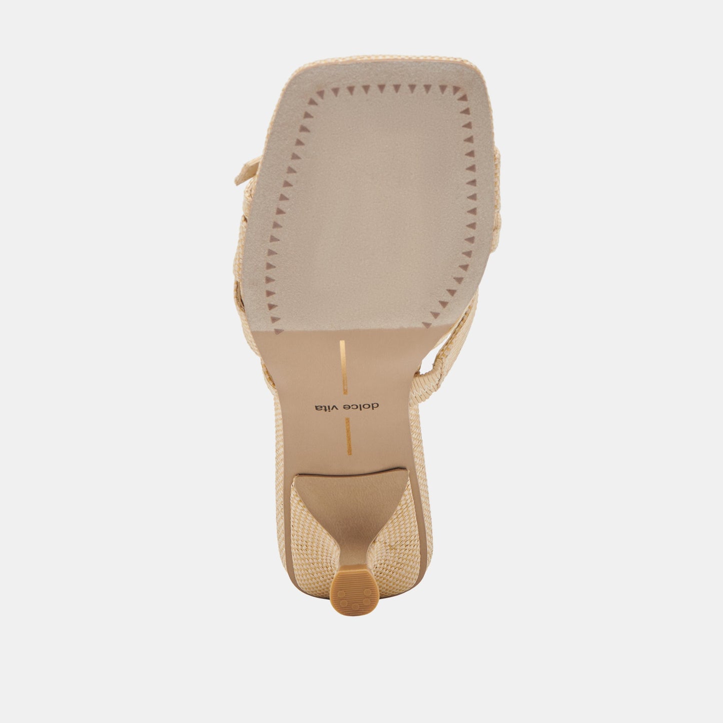BRYANT HEELS NATURAL WOVEN RAFFIA - Dolce Vita