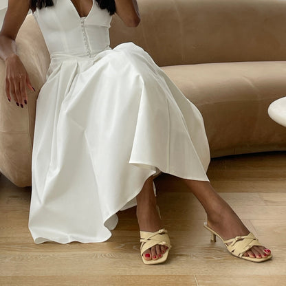 BRYANT HEELS NATURAL WOVEN RAFFIA - Dolce Vita