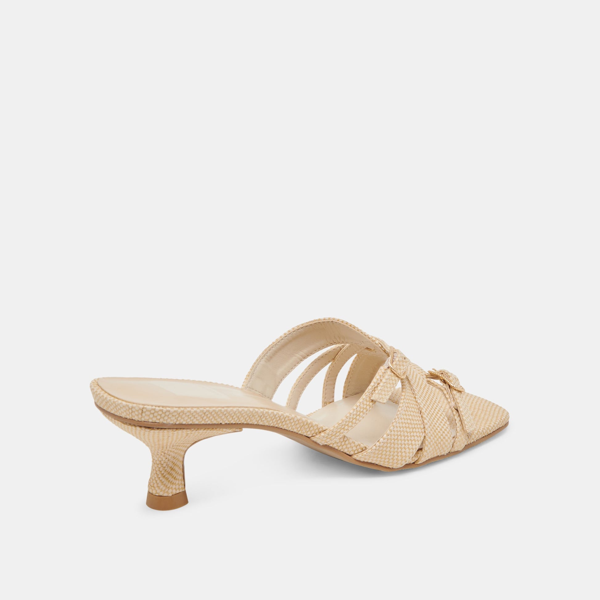 BRYANT HEELS NATURAL WOVEN RAFFIA - Dolce Vita