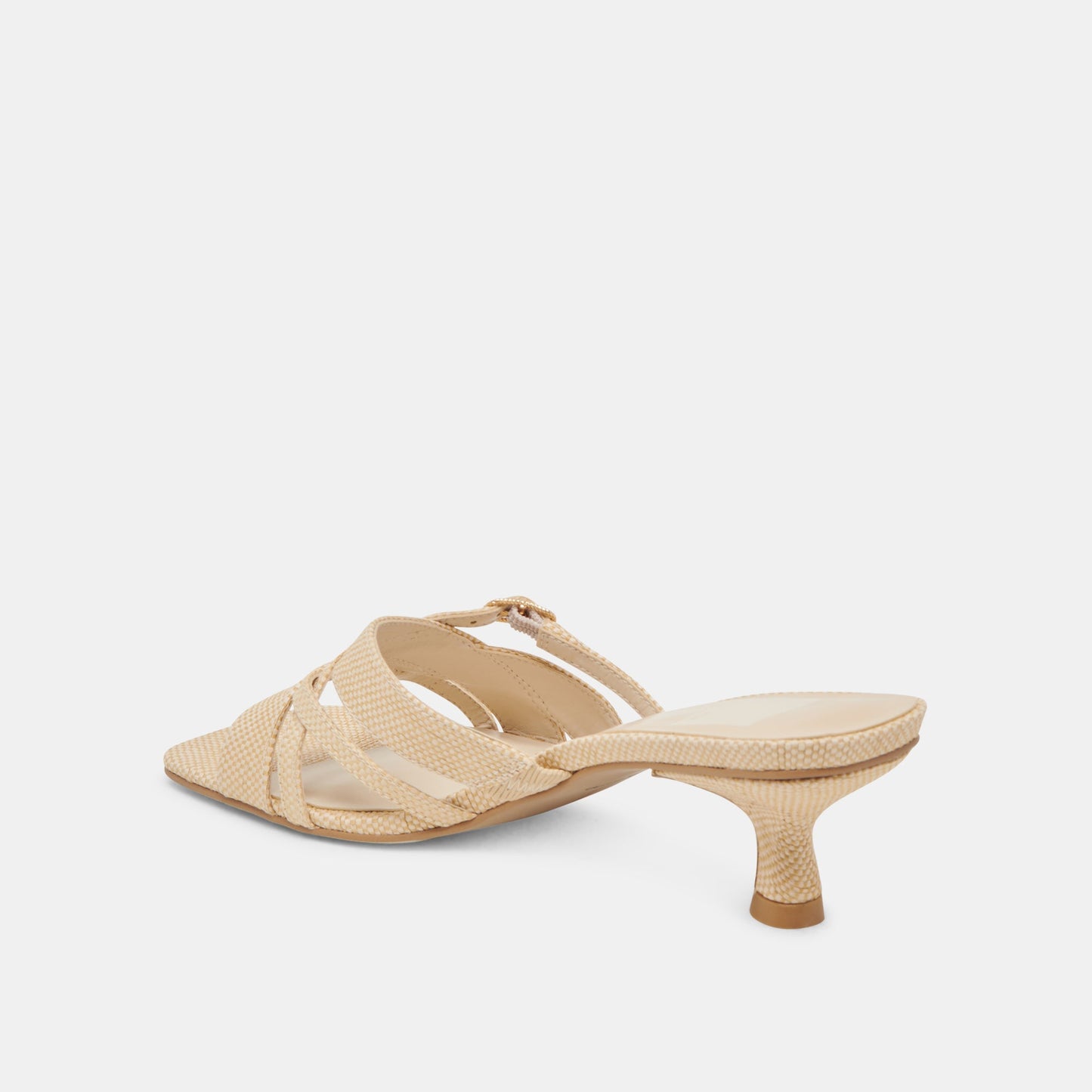 BRYANT HEELS NATURAL WOVEN RAFFIA - Dolce Vita