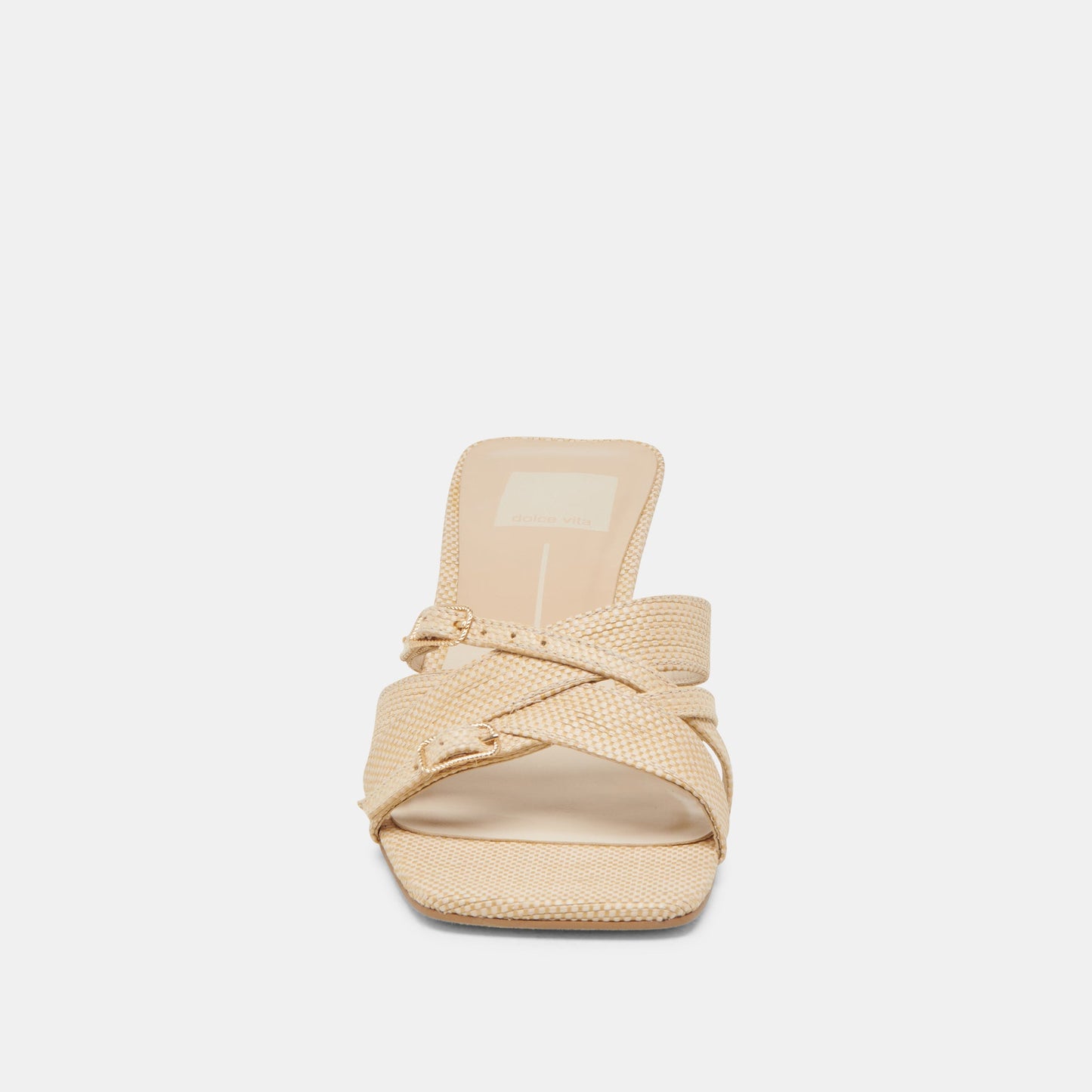 BRYANT HEELS NATURAL WOVEN RAFFIA - Dolce Vita