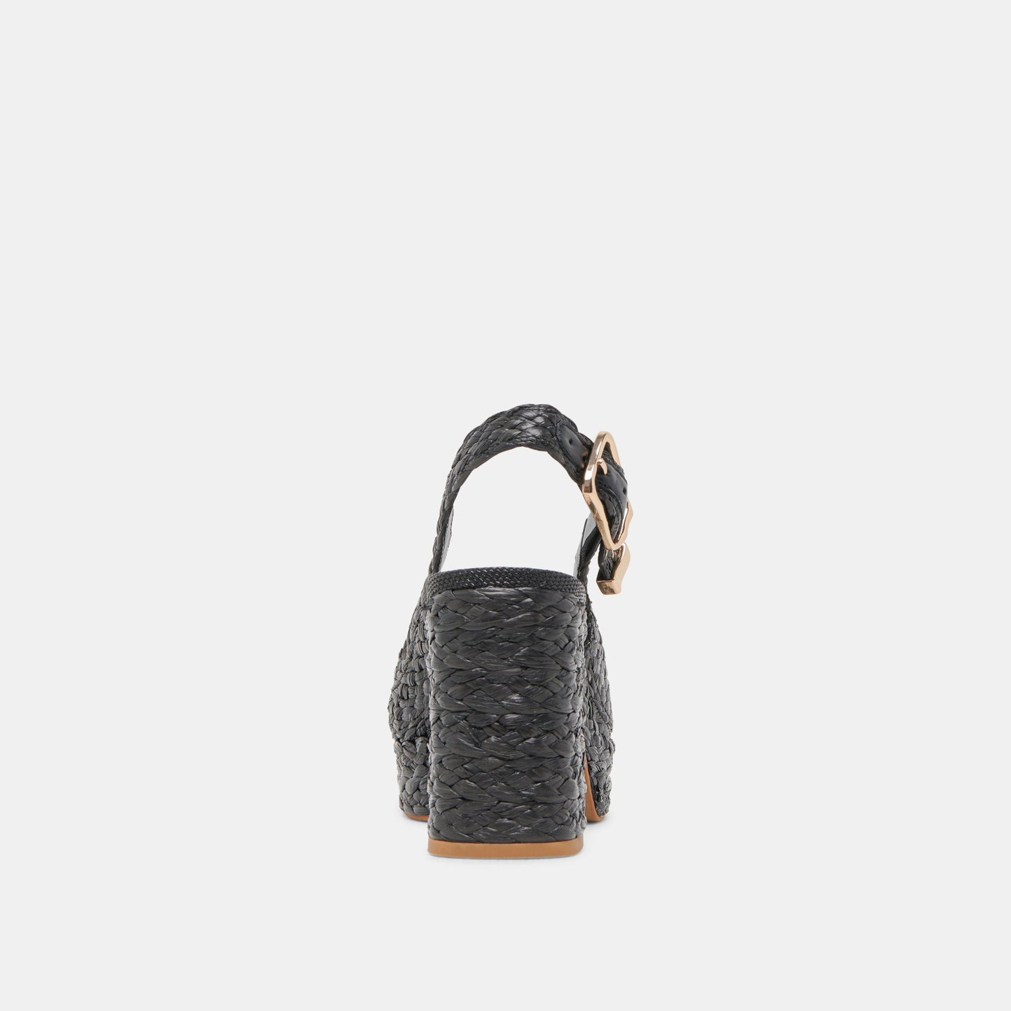 FLORES HEELS ONYX RAFFIA - Dolce Vita