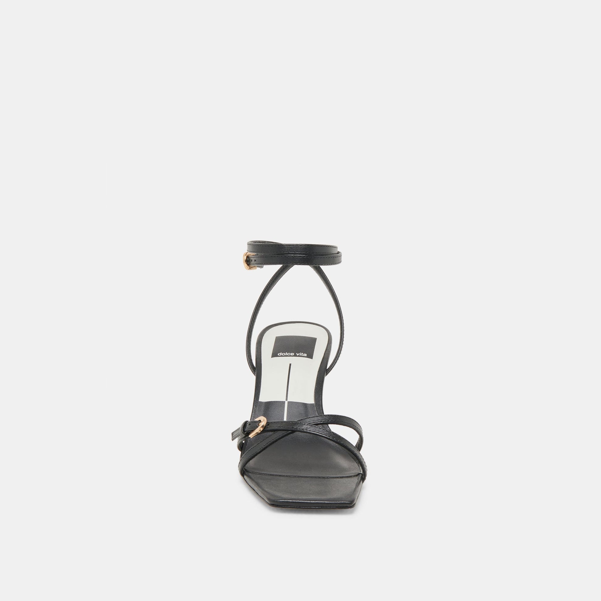 BAMBY HEELS BLACK LEATHER - Dolce Vita