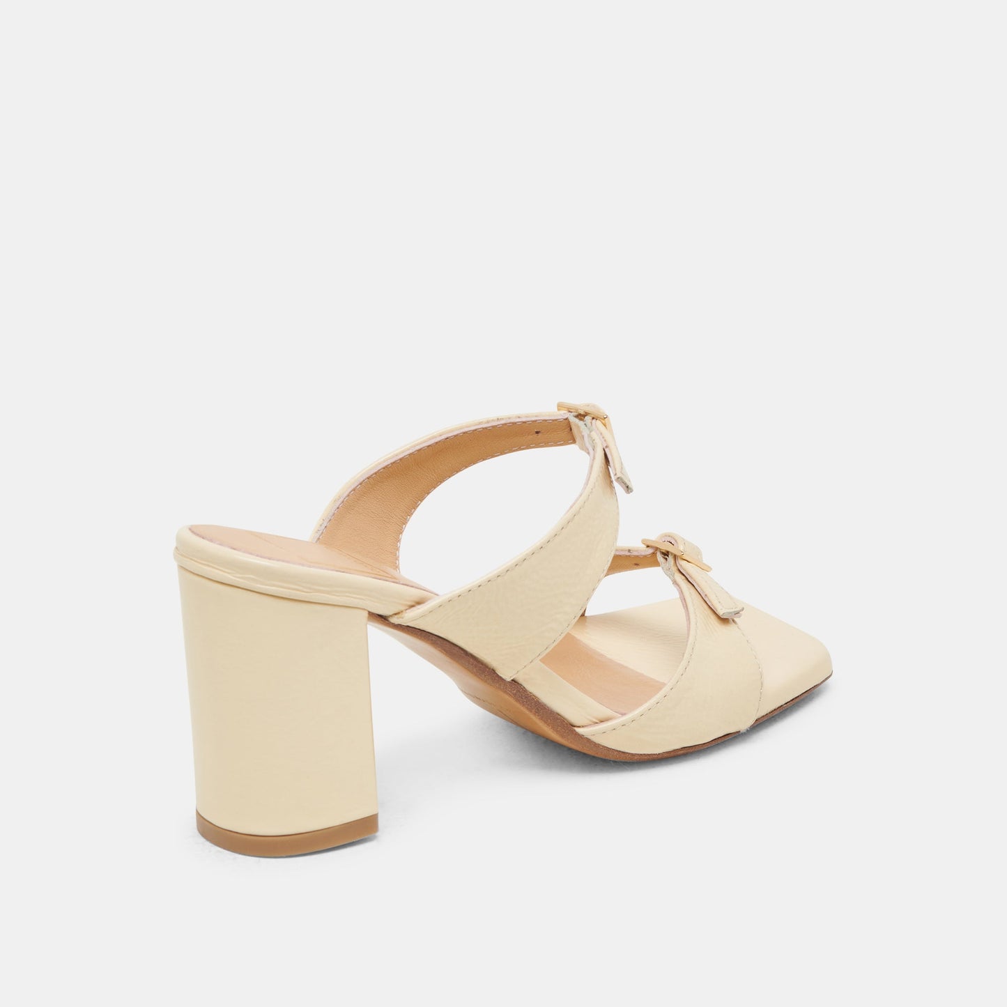 SHANE HEELS LIGHT YELLOW CRINKLE PATENT - Dolce Vita