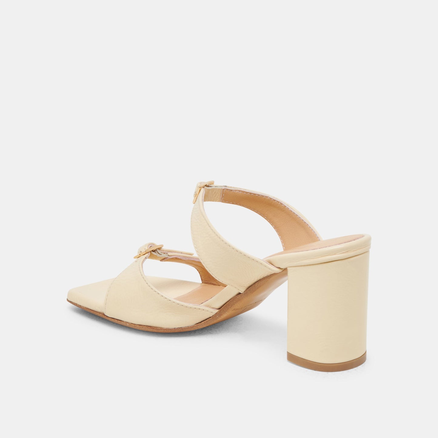 SHANE HEELS LIGHT YELLOW CRINKLE PATENT - Dolce Vita