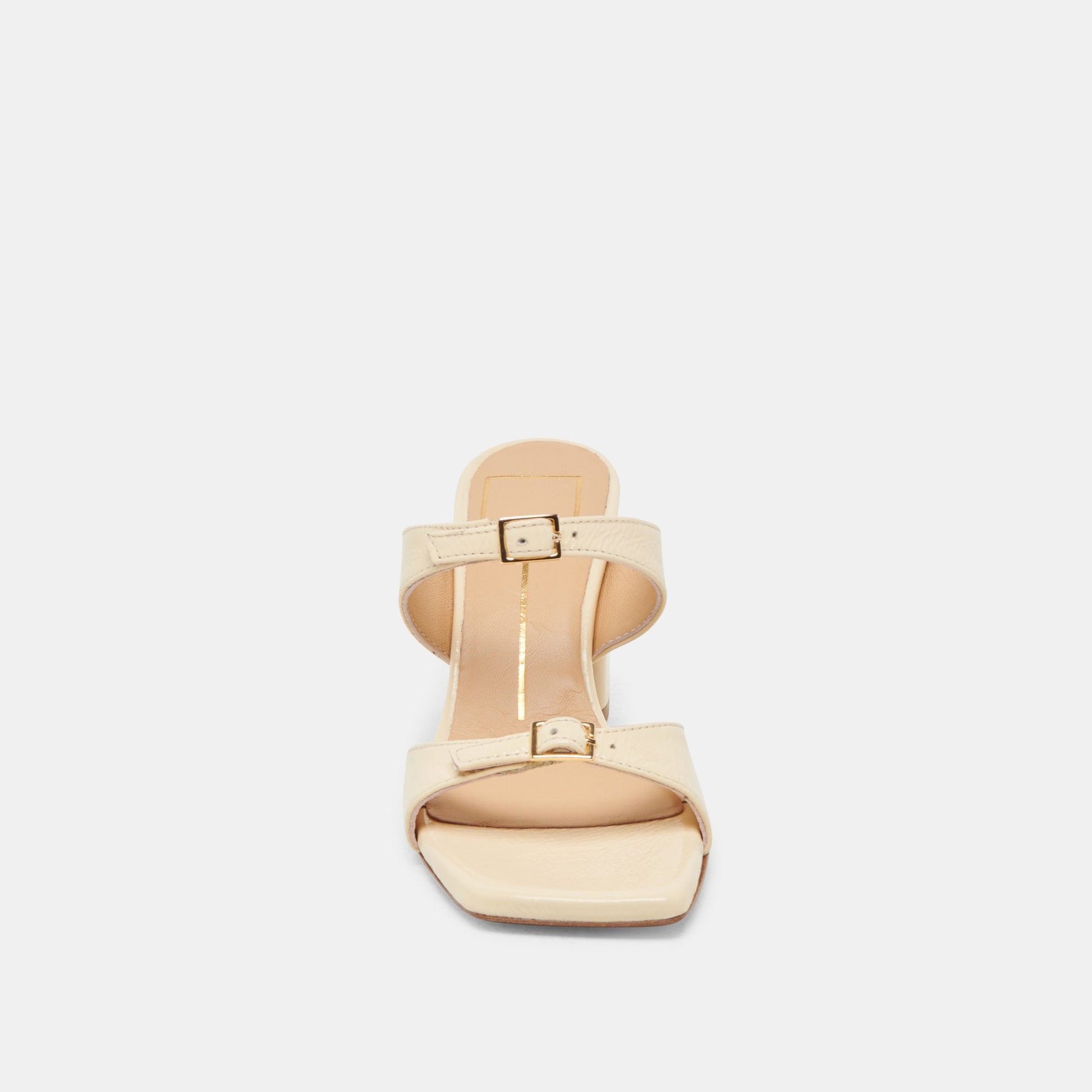 SHANE HEELS LIGHT YELLOW CRINKLE PATENT - Dolce Vita