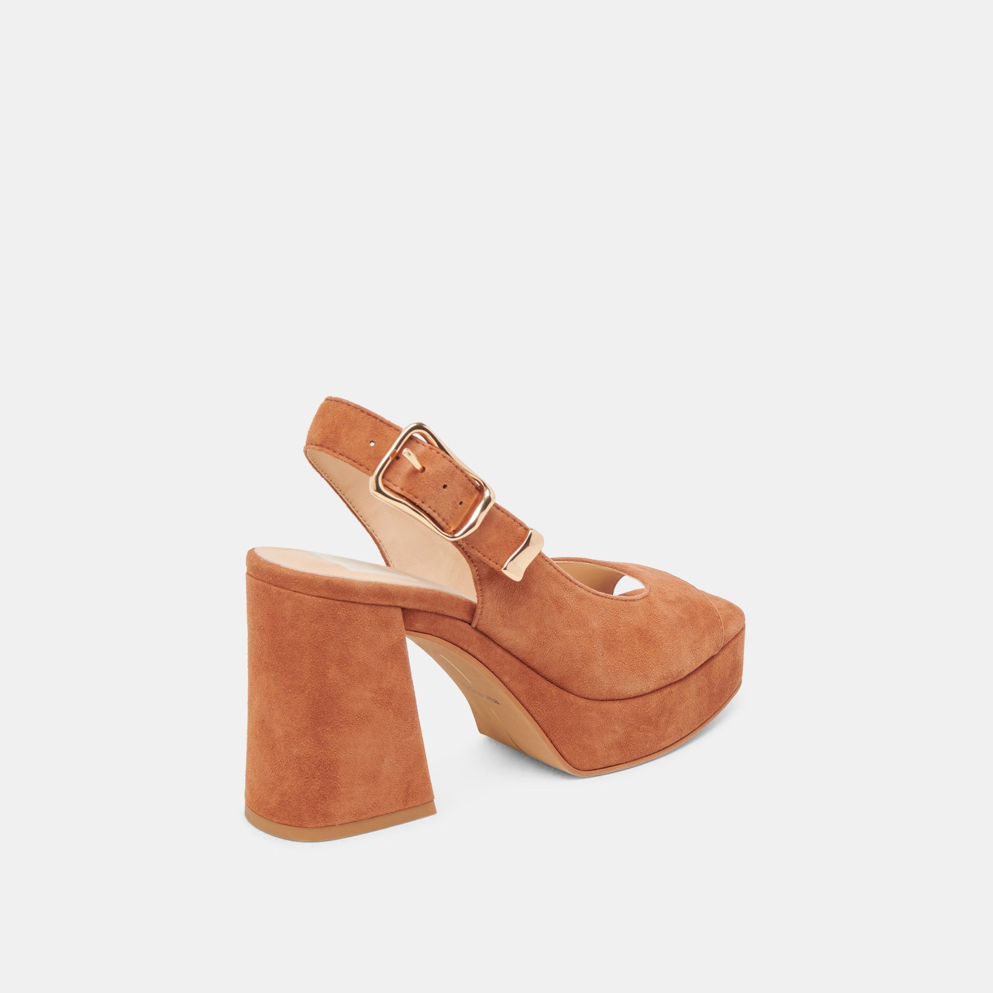 FLORES HEELS CARAMEL SUEDE - Dolce Vita