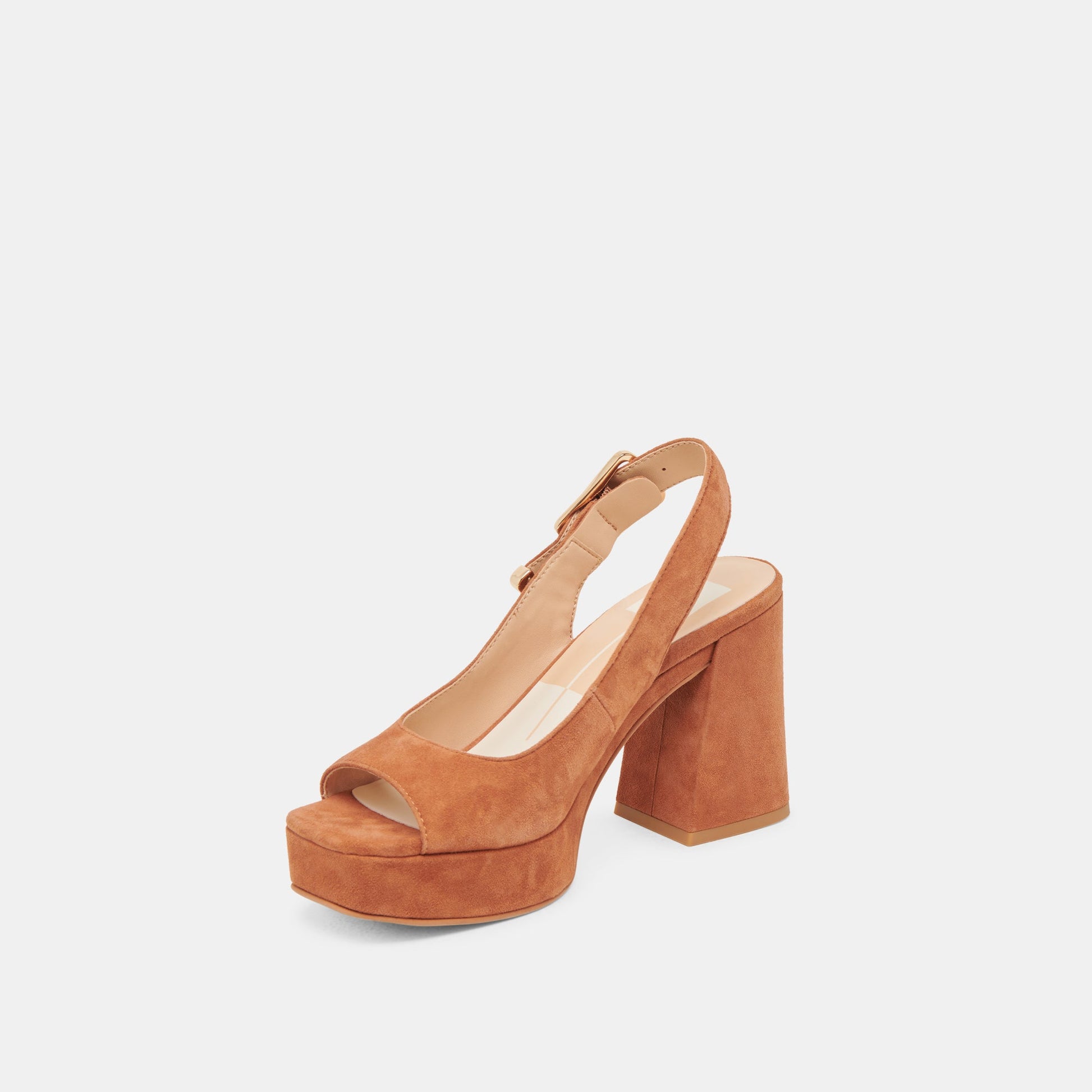FLORES HEELS CARAMEL SUEDE - Dolce Vita