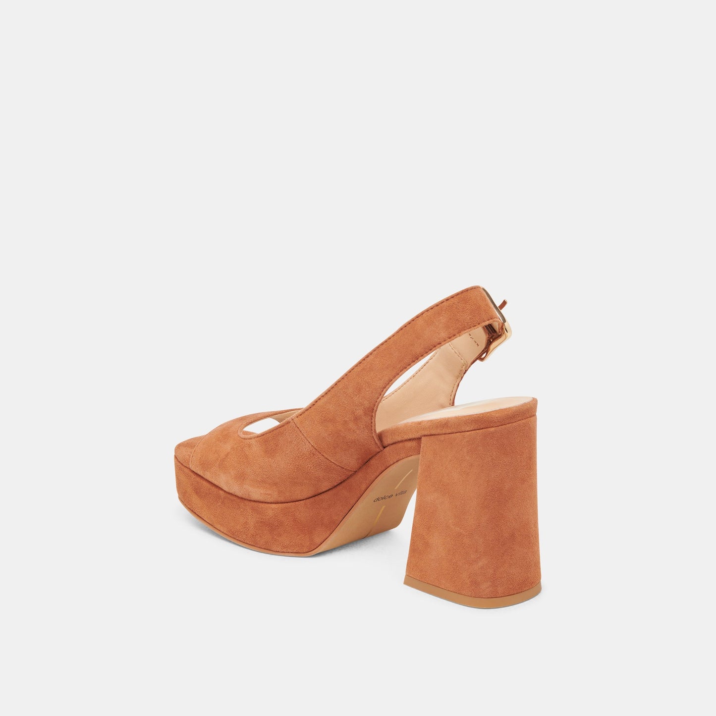 FLORES HEELS CARAMEL SUEDE - Dolce Vita