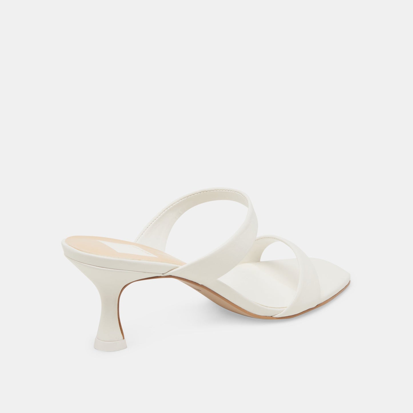 Genora White Leather Heels - Dolce Vita