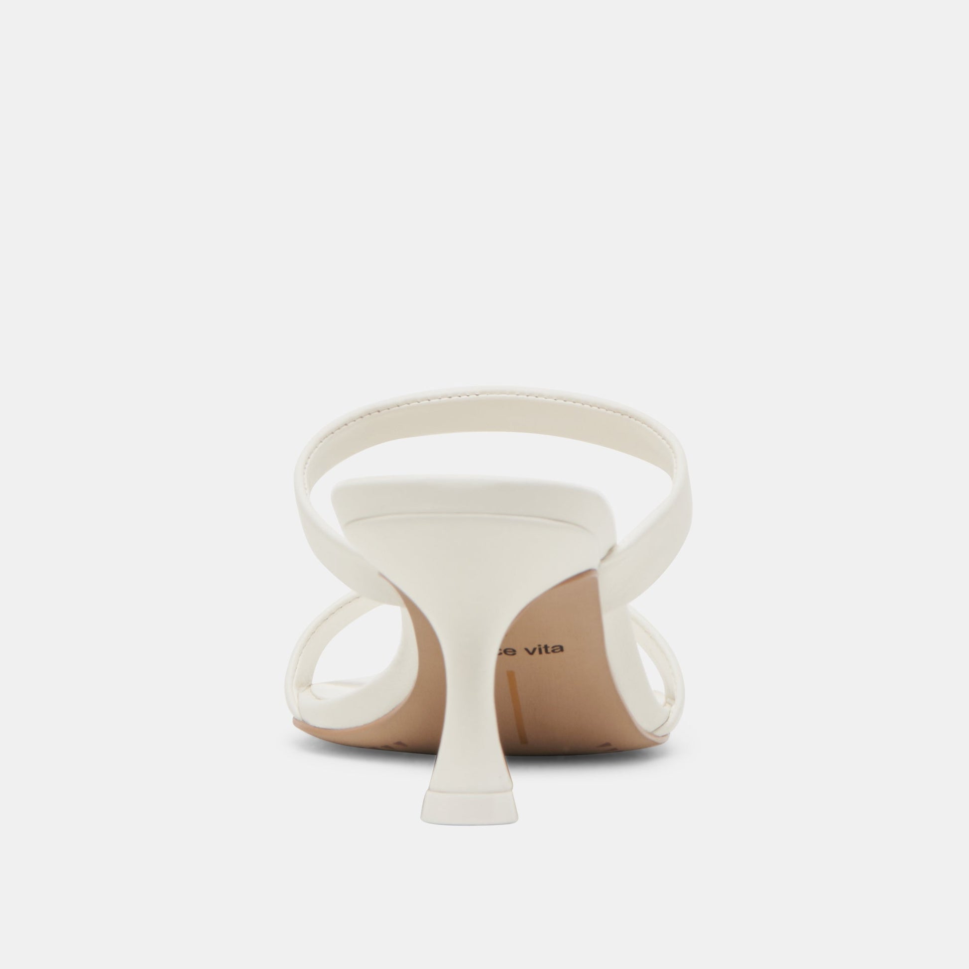 Genora White Leather Heels - Dolce Vita