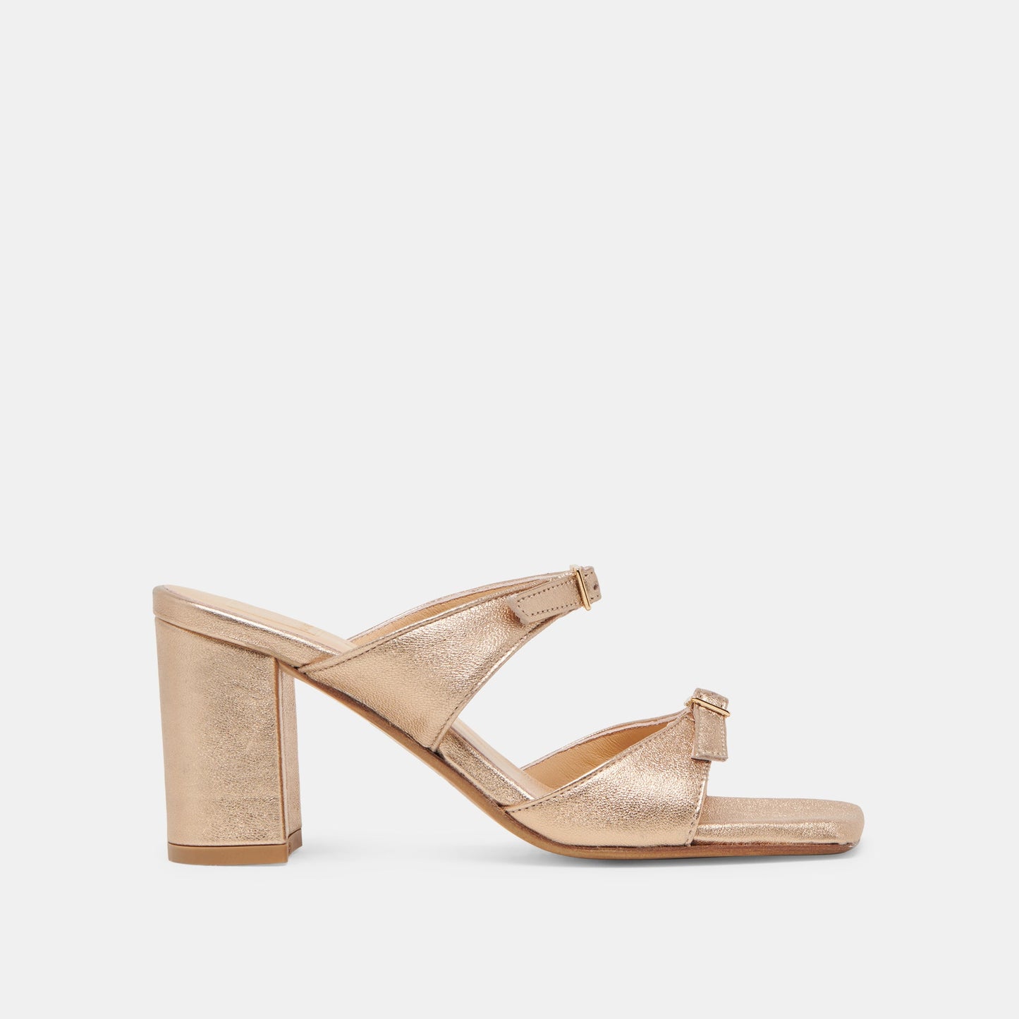SHANE HEELS GOLD METALLIC LEATHER - Dolce Vita