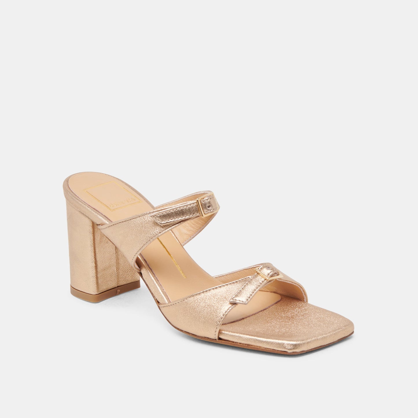 SHANE HEELS GOLD METALLIC LEATHER - Dolce Vita