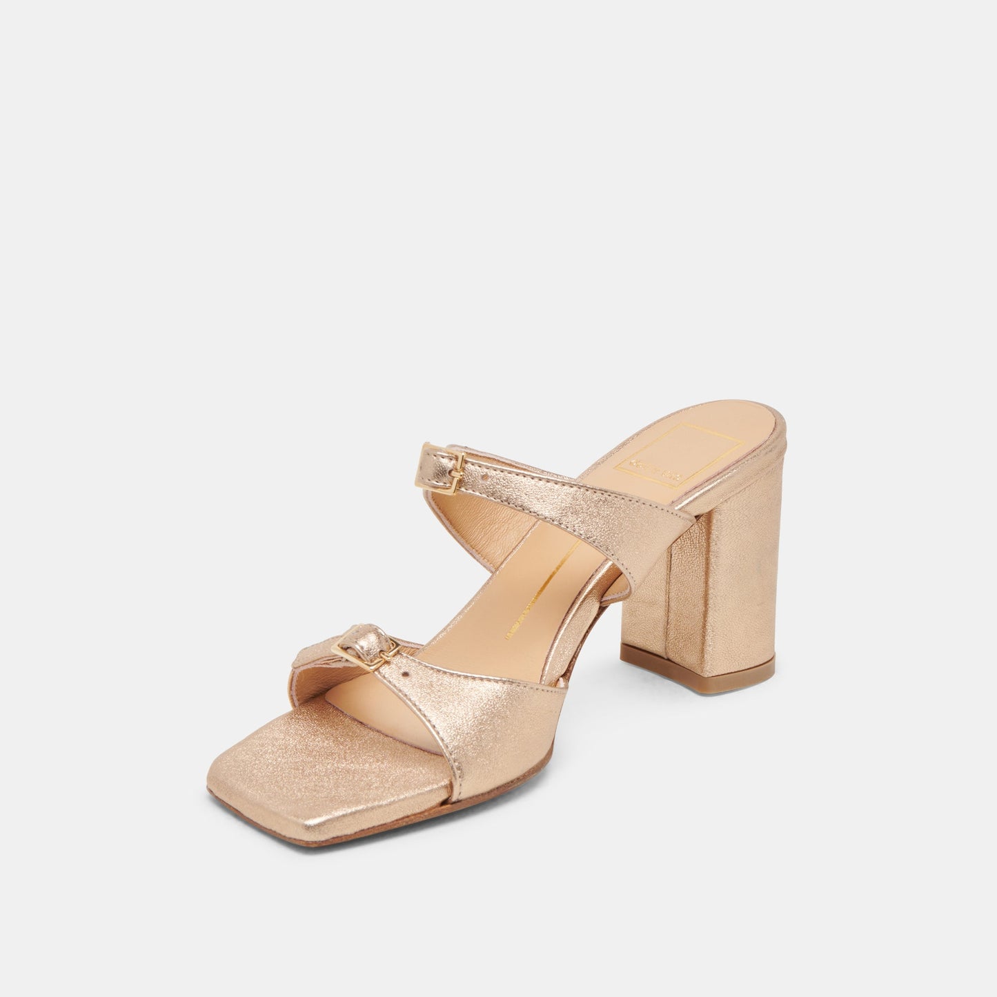 SHANE HEELS GOLD METALLIC LEATHER - Dolce Vita