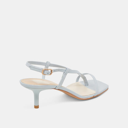 LAURY HEELS ICE BLUE LEATHER - Dolce Vita