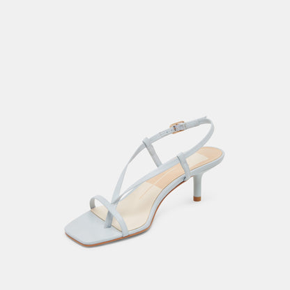 LAURY HEELS ICE BLUE LEATHER - Dolce Vita
