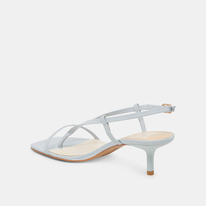 LAURY HEELS ICE BLUE LEATHER - Dolce Vita