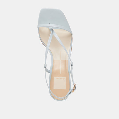 LAURY HEELS ICE BLUE LEATHER - Dolce Vita