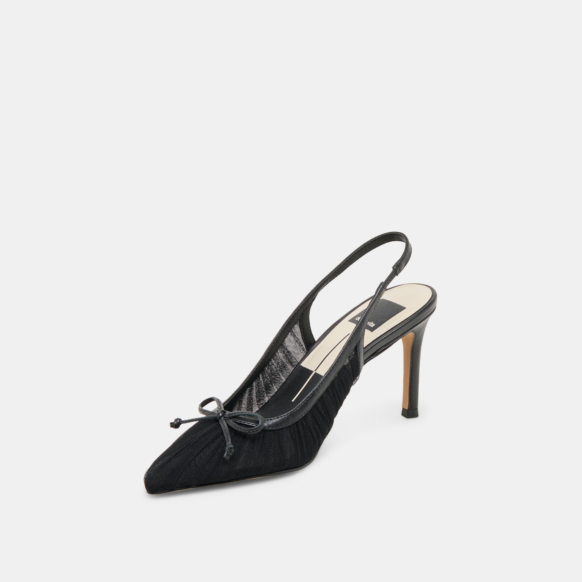 Yela Black Tulle Heels - Dolce Vita