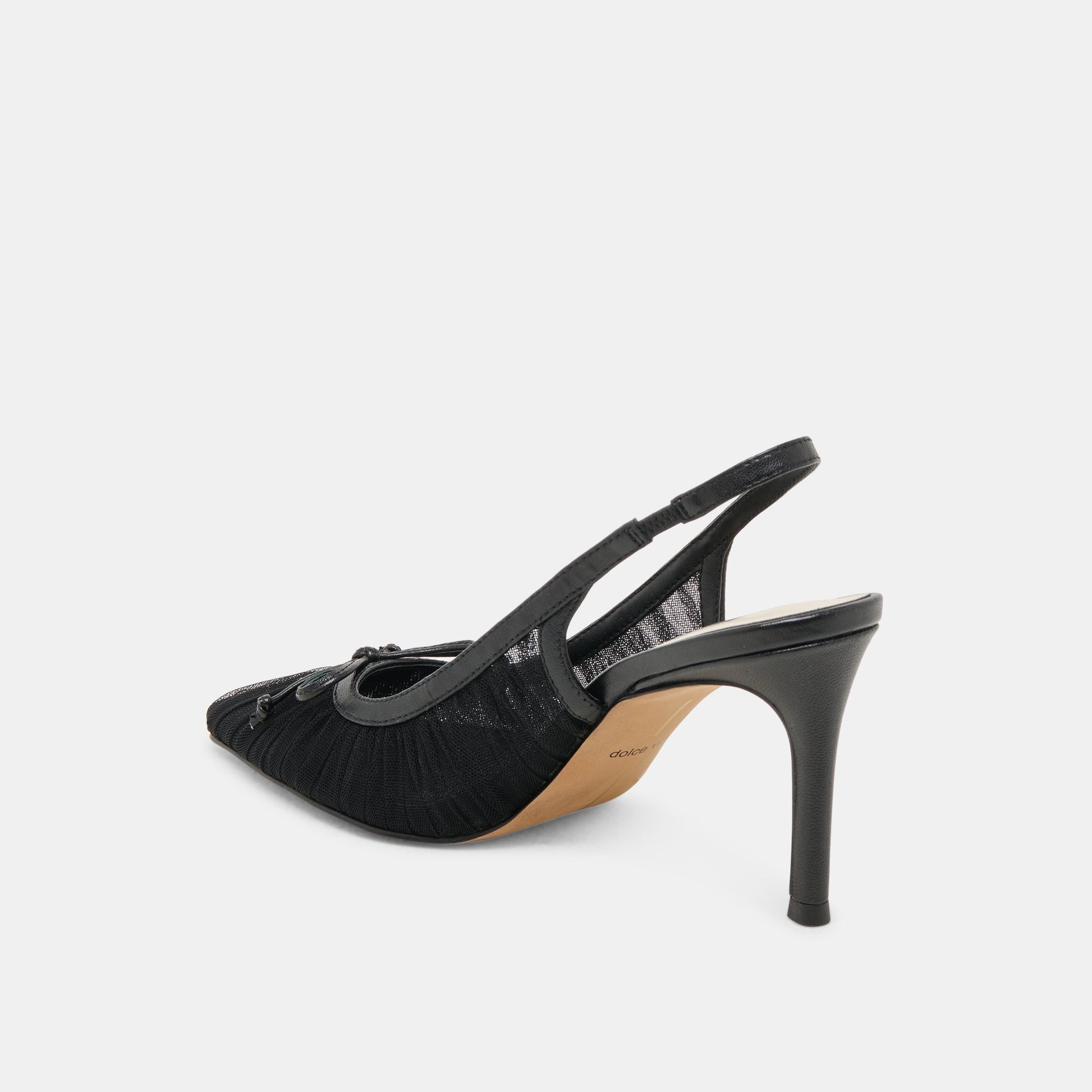 Yela Black Tulle Heels - Dolce Vita