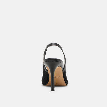 Yela Black Tulle Heels - Dolce Vita