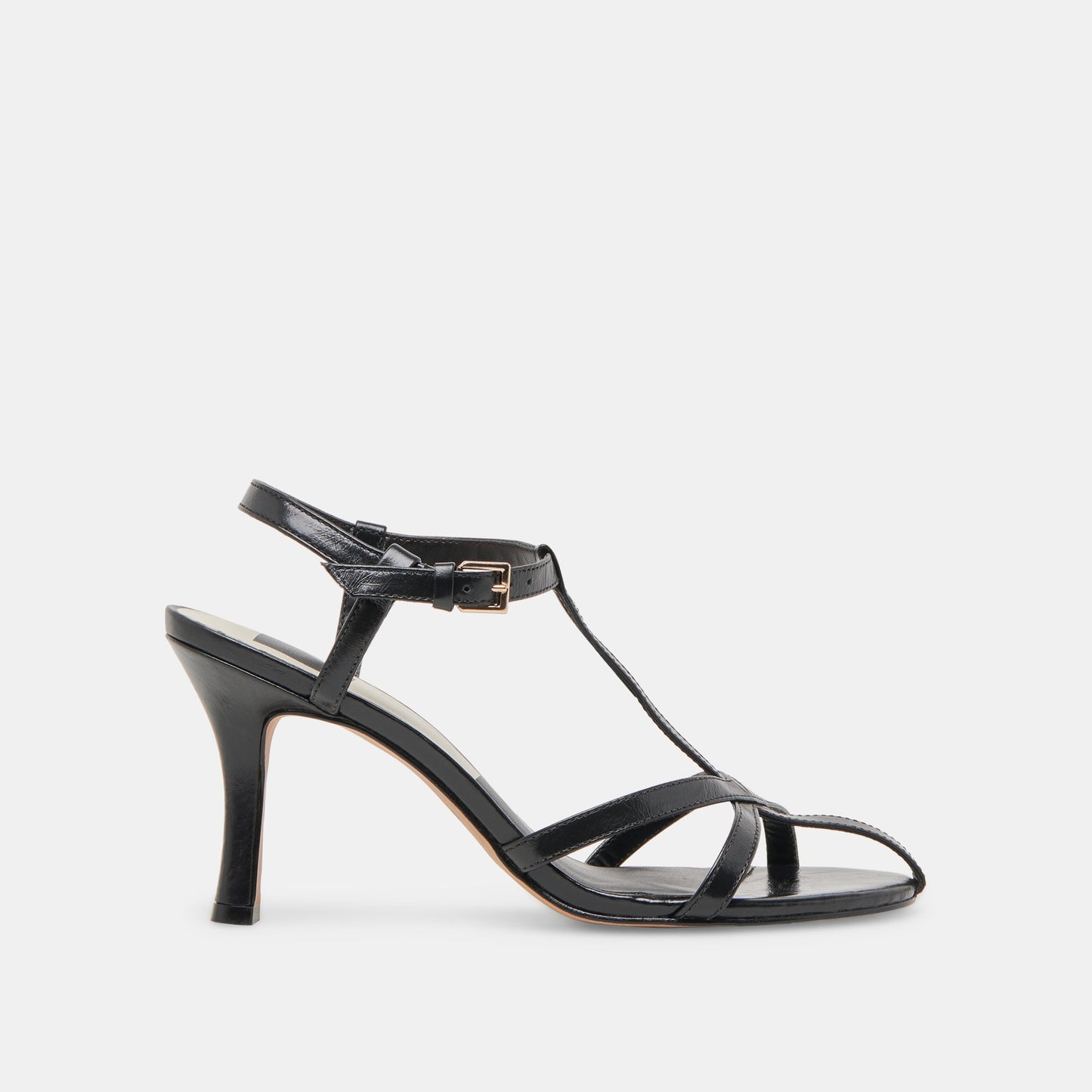 LIANE HEELS MIDNIGHT CRINKLE PATENT - Dolce Vita
