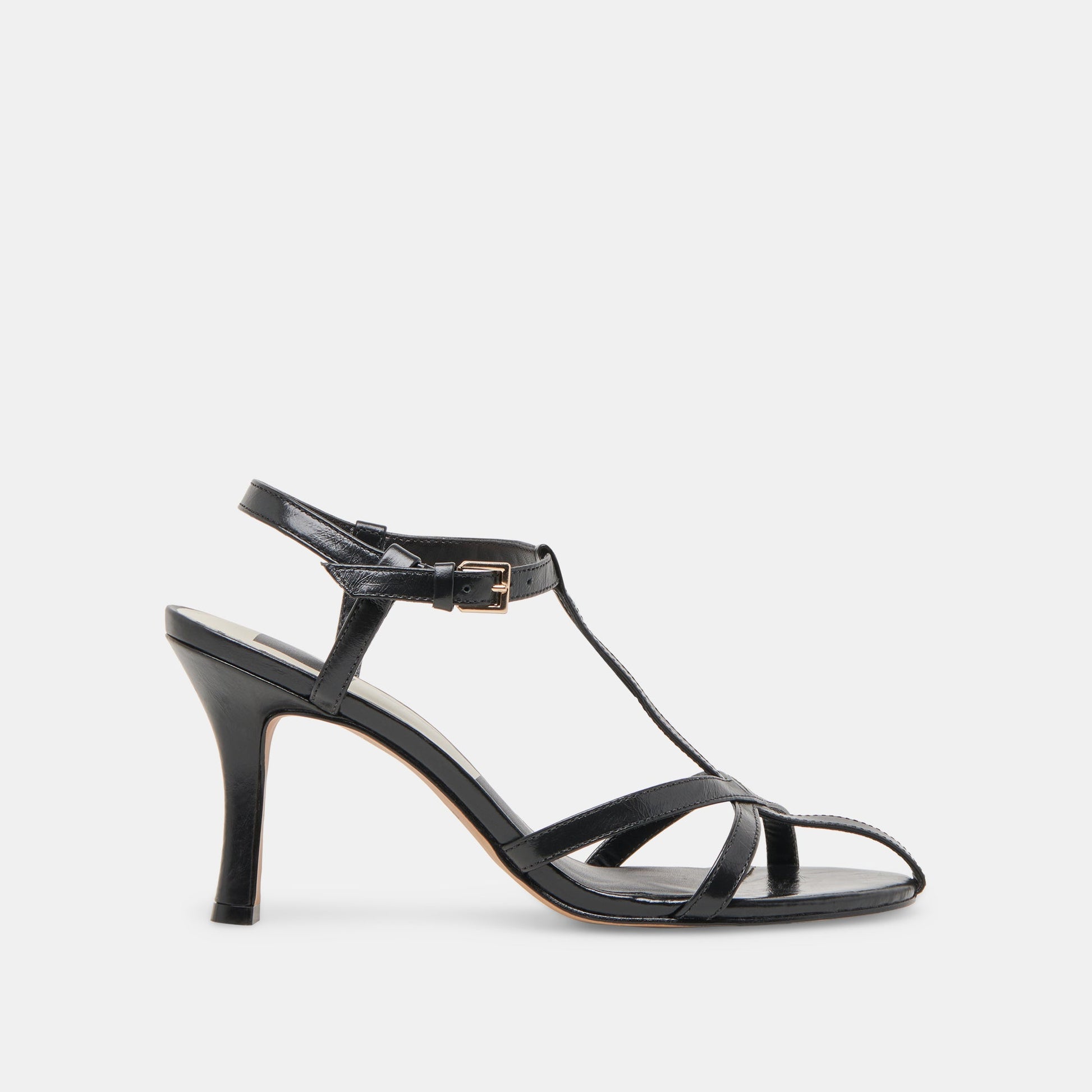 LIANE HEELS MIDNIGHT CRINKLE PATENT - Dolce Vita