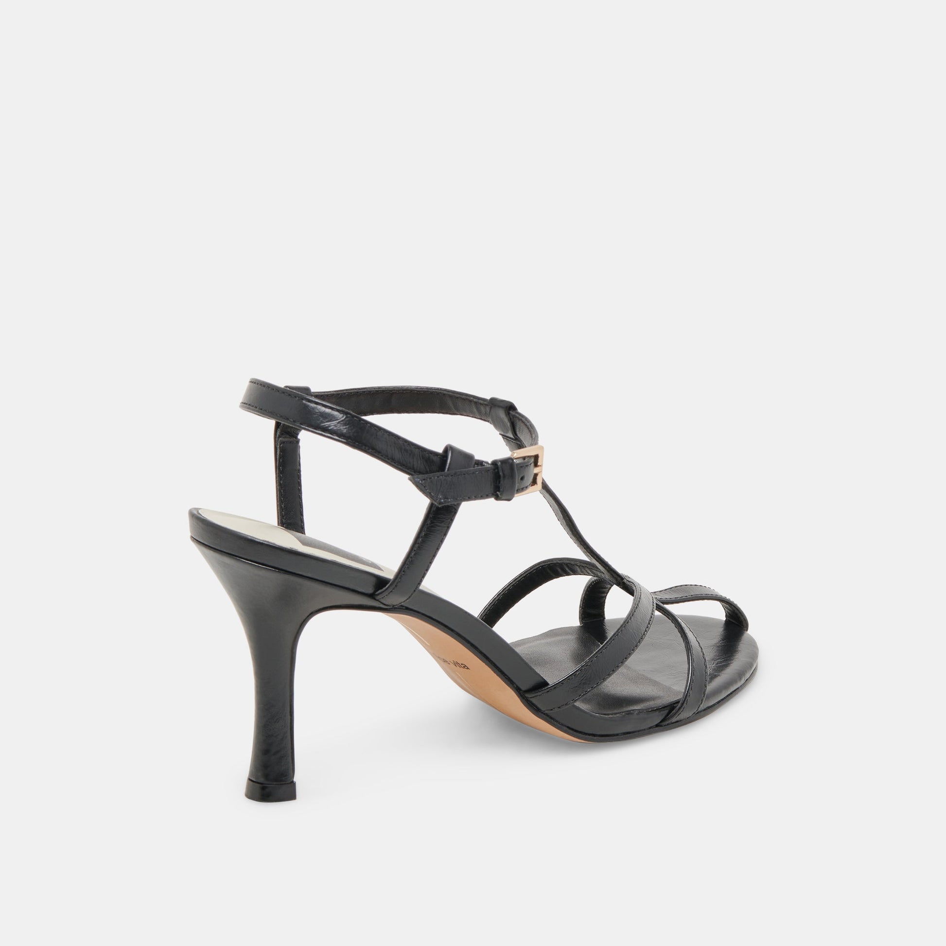 LIANE HEELS MIDNIGHT CRINKLE PATENT - Dolce Vita