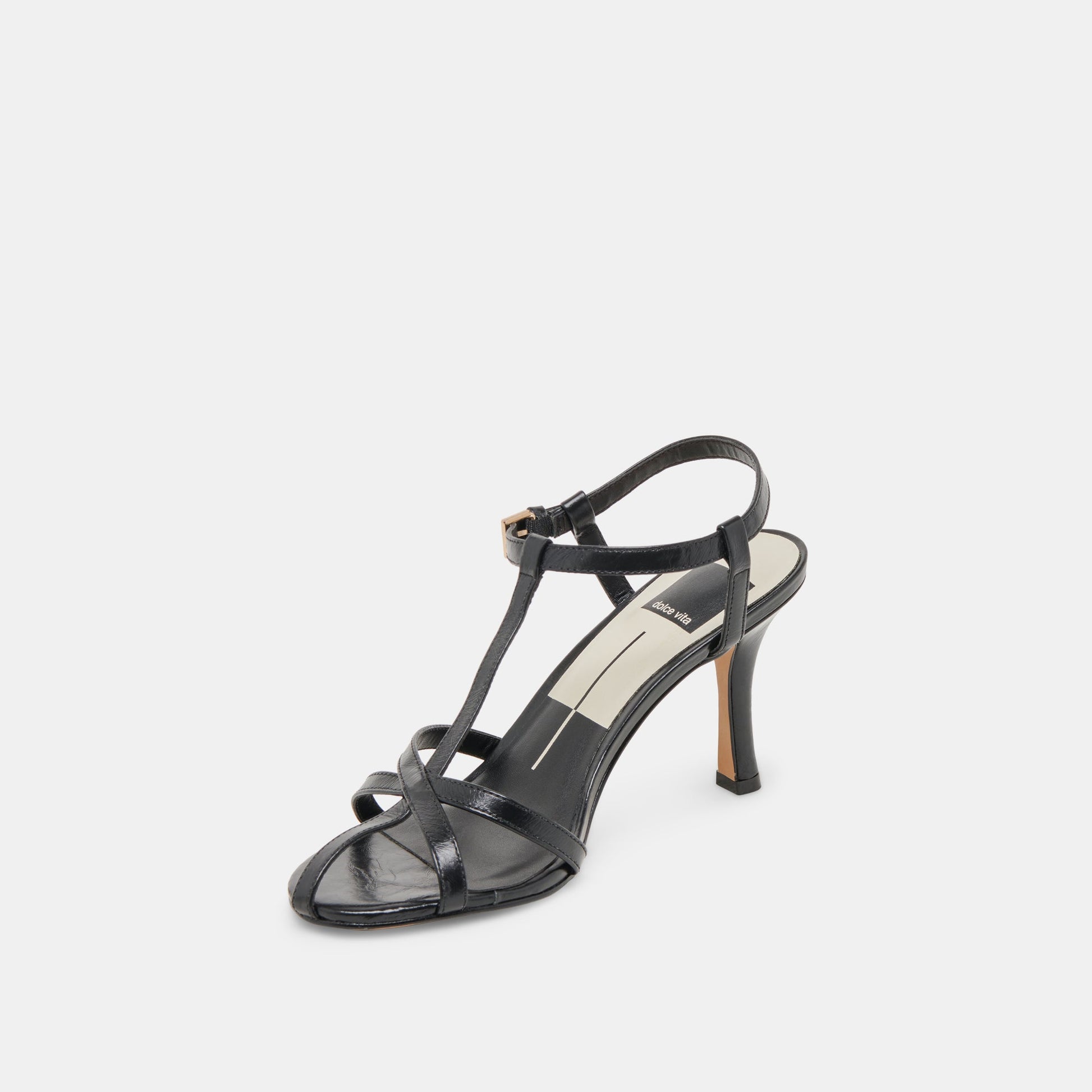 LIANE HEELS MIDNIGHT CRINKLE PATENT - Dolce Vita