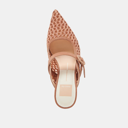 KEEKEE HEELS SADDLE WOVEN RAFFIA - Dolce Vita
