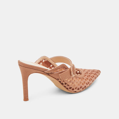 KEEKEE HEELS SADDLE WOVEN RAFFIA - Dolce Vita