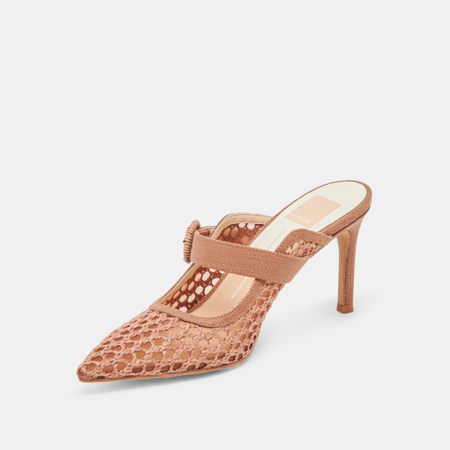 KEEKEE HEELS SADDLE WOVEN RAFFIA - Dolce Vita
