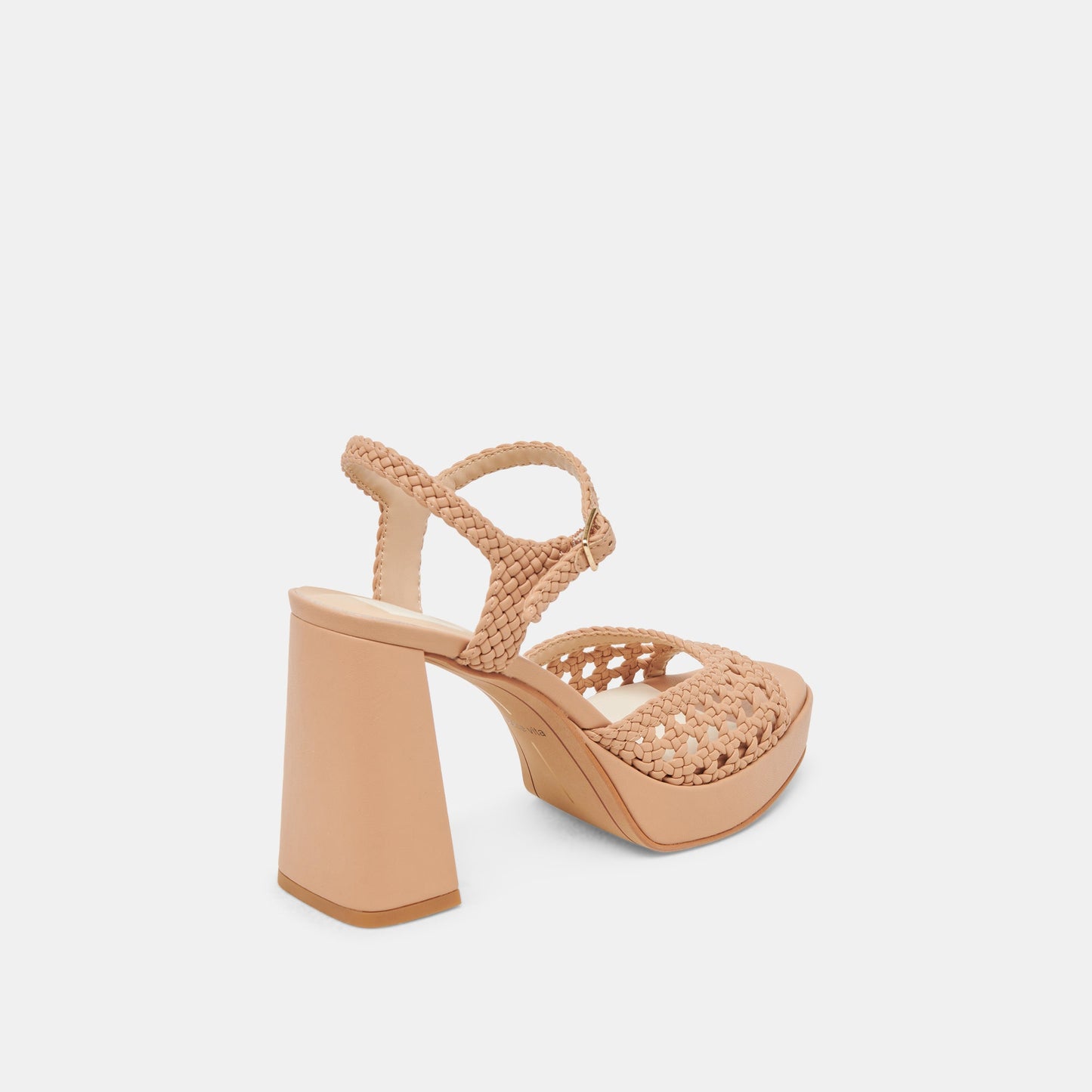 PEYTEN WIDE HEELS CAFE WOVEN STELLA - Dolce Vita