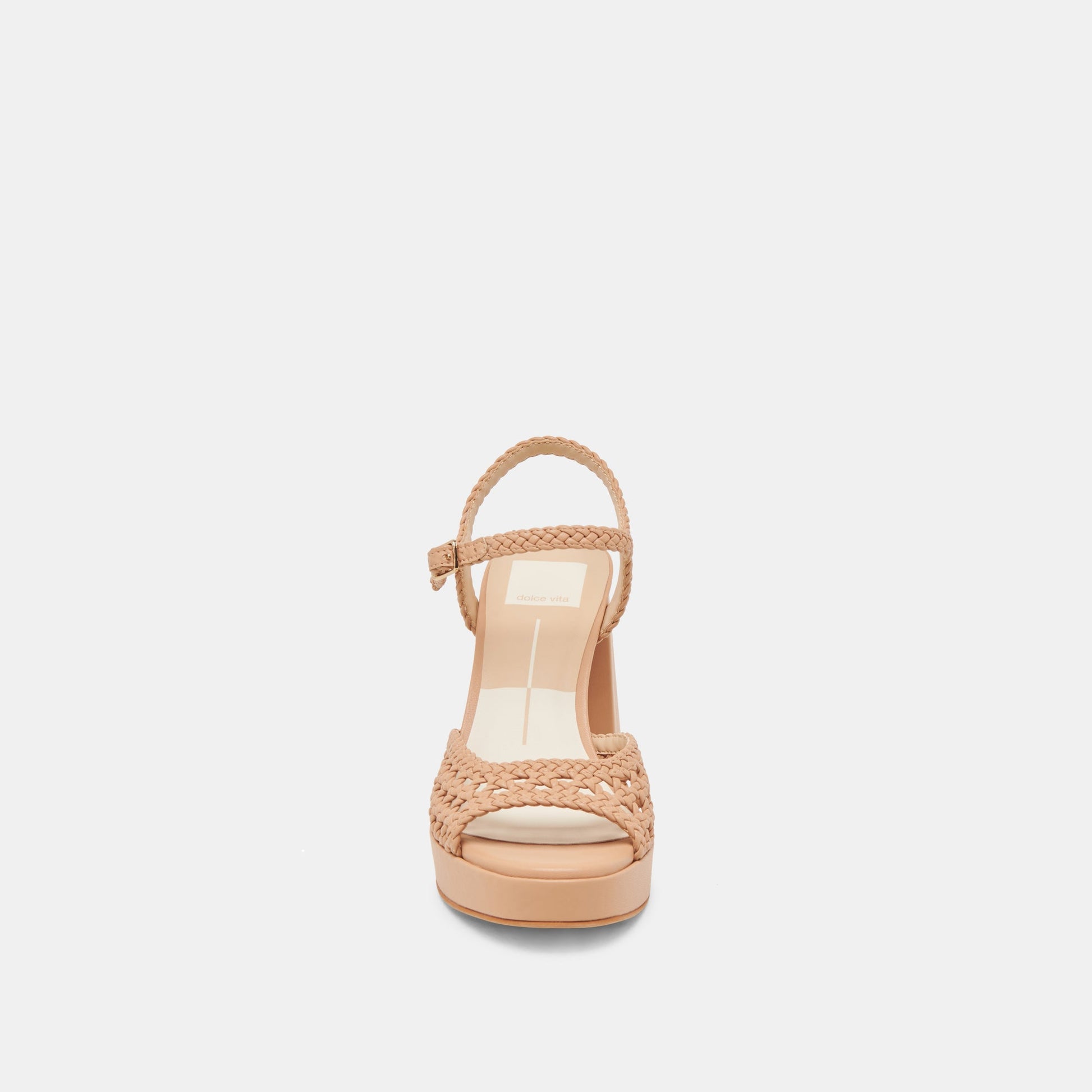 PEYTEN WIDE HEELS CAFE WOVEN STELLA - Dolce Vita