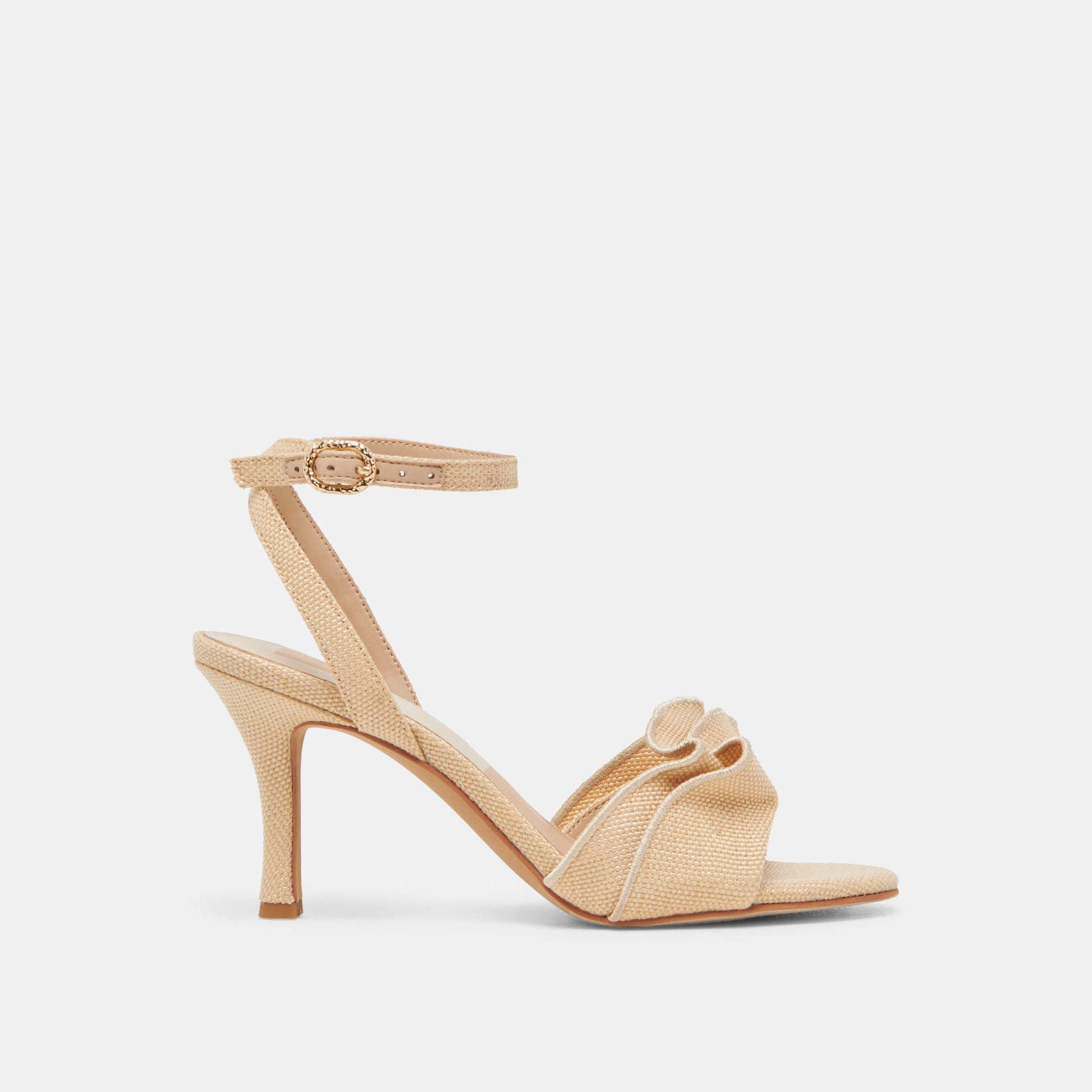 LUNETE HEELS LT NATURAL WOVEN RAFFIA - Dolce Vita