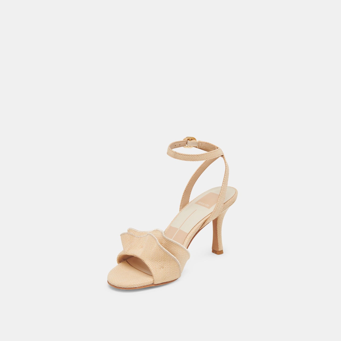 LUNETE HEELS LT NATURAL WOVEN RAFFIA - Dolce Vita
