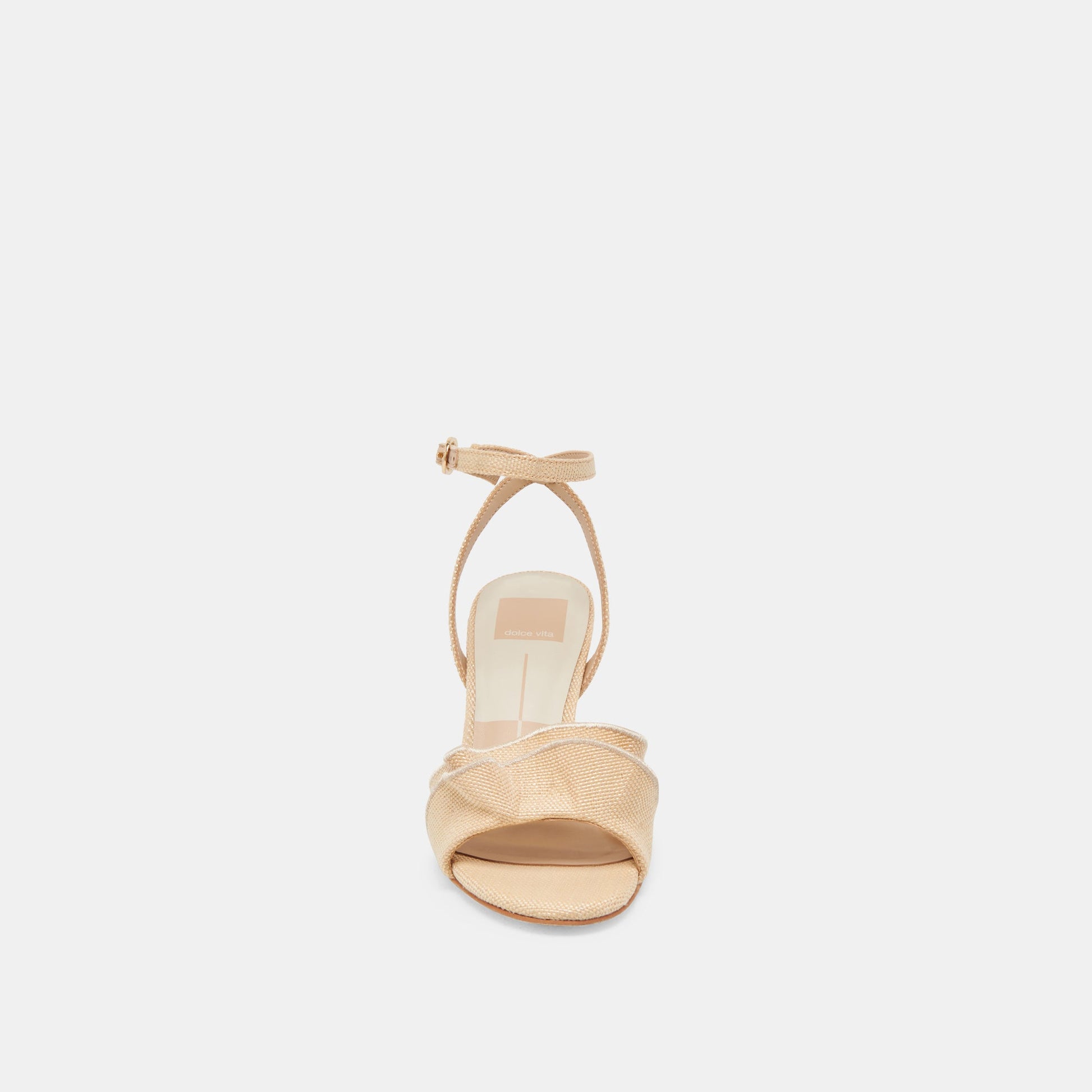 LUNETE HEELS LT NATURAL WOVEN RAFFIA - Dolce Vita
