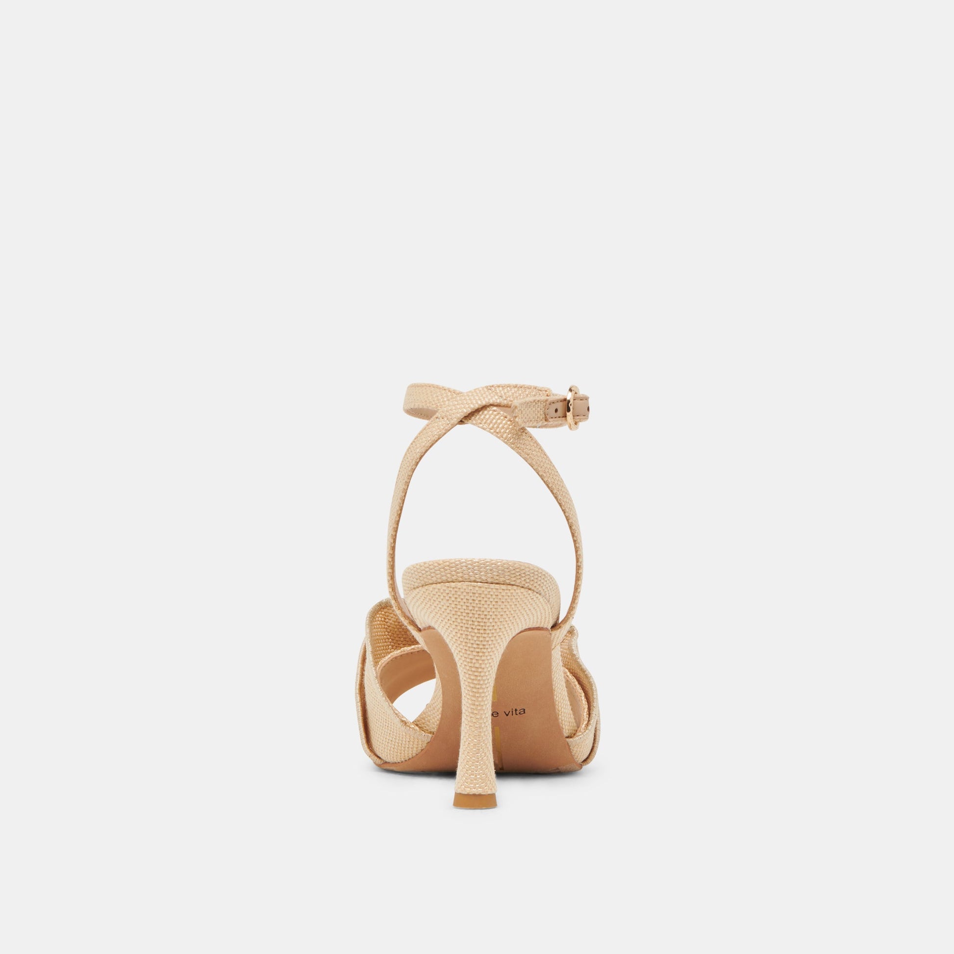 LUNETE HEELS LT NATURAL WOVEN RAFFIA - Dolce Vita