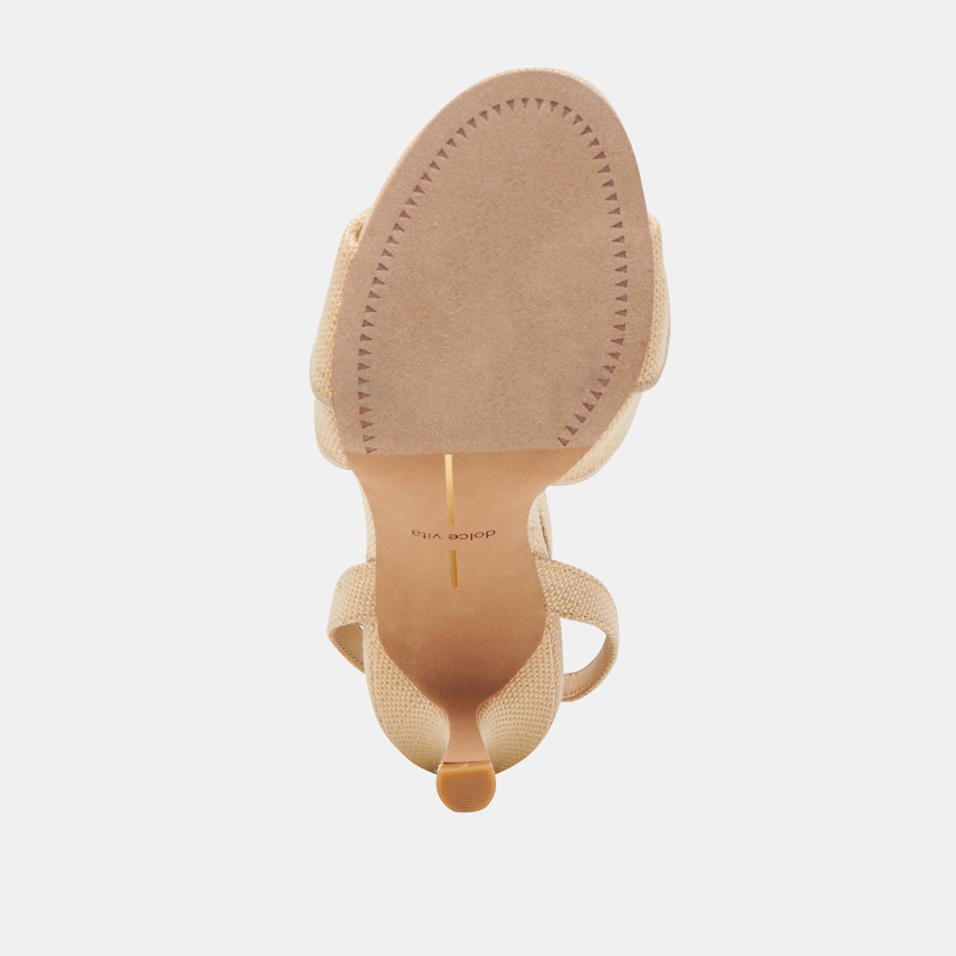 LUNETE HEELS LT NATURAL WOVEN RAFFIA - Dolce Vita