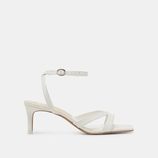 BECKI HEELS TRUE WHITE LEATHER - Dolce Vita