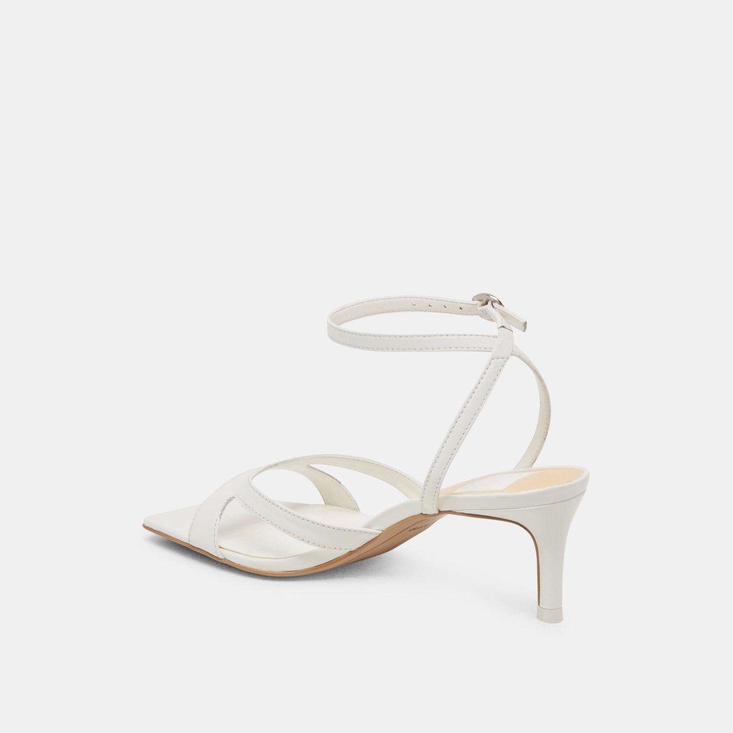 BECKI HEELS TRUE WHITE LEATHER - Dolce Vita