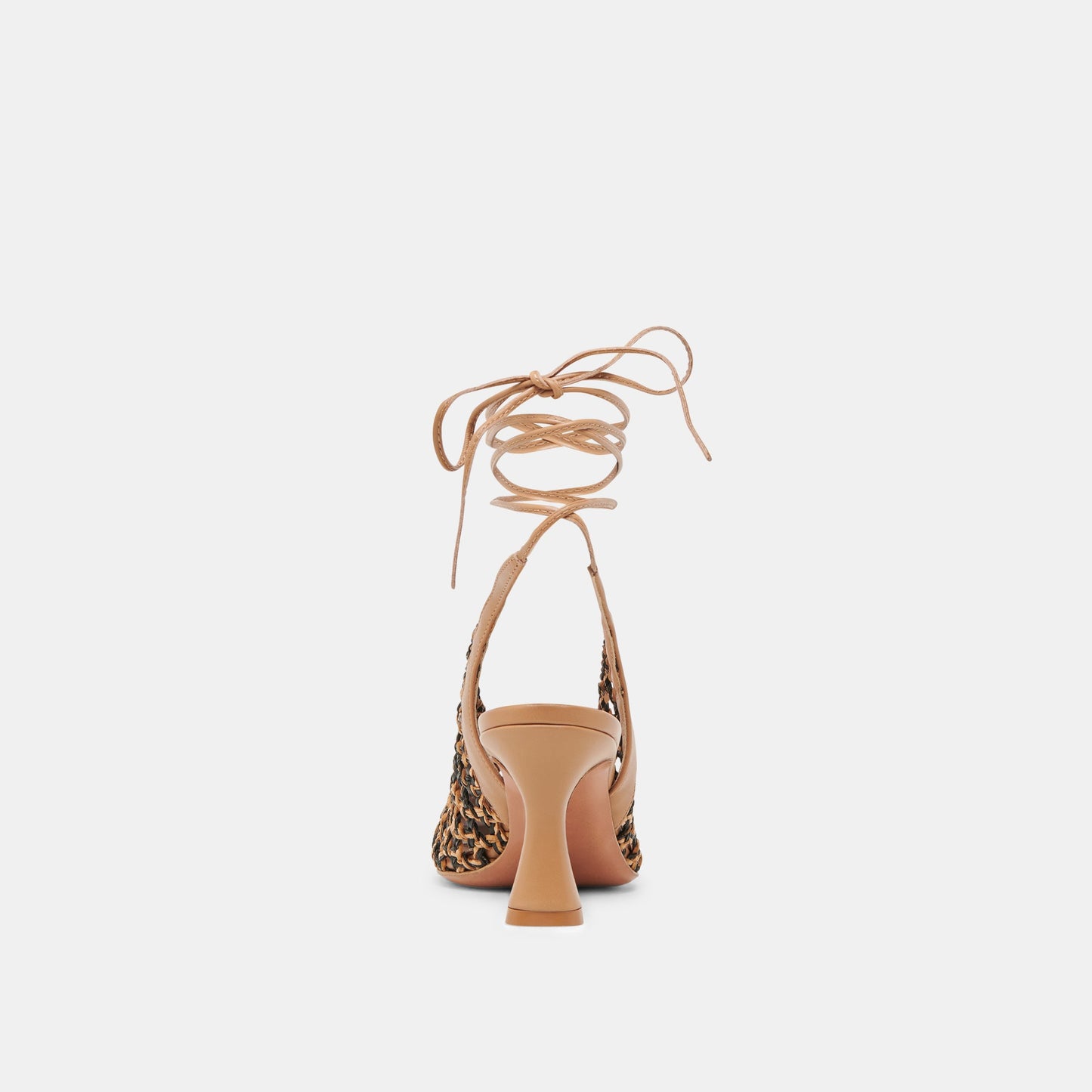 GESICA HEELS BLACK NATURAL WOVEN - Dolce Vita