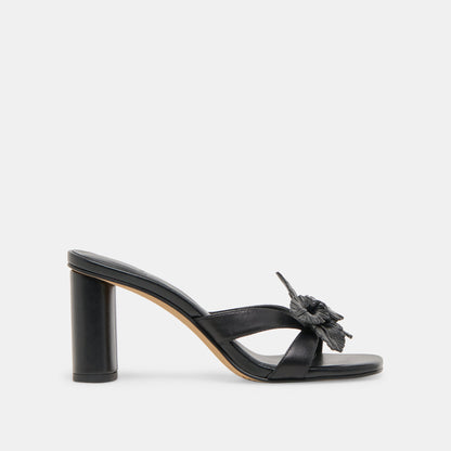 Nikil Black Leather Heels - Dolce Vita