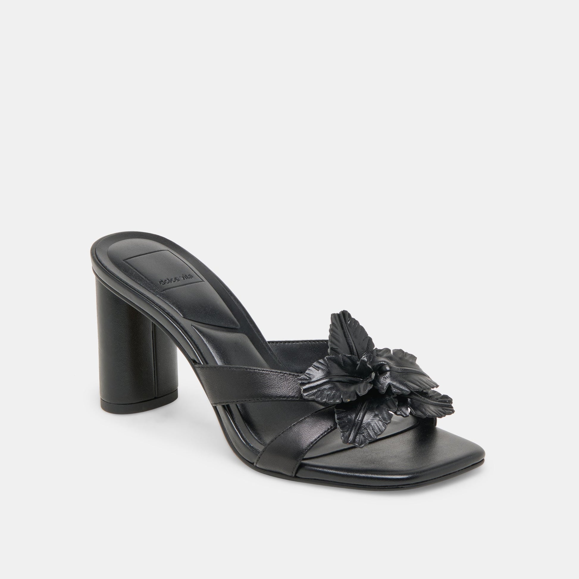 Nikil Black Leather Heels - Dolce Vita