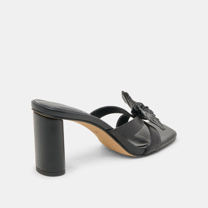 Nikil Black Leather Heels - Dolce Vita