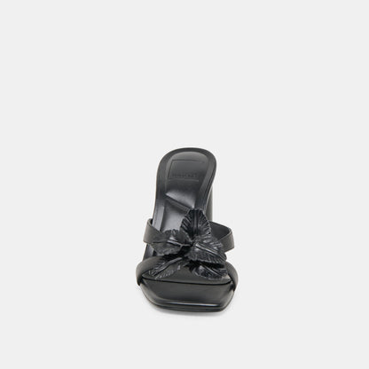 Nikil Black Leather Heels - Dolce Vita