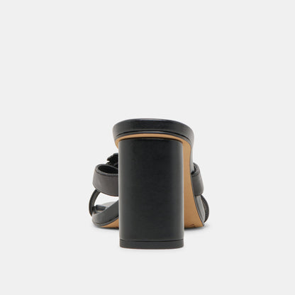 Nikil Black Leather Heels - Dolce Vita