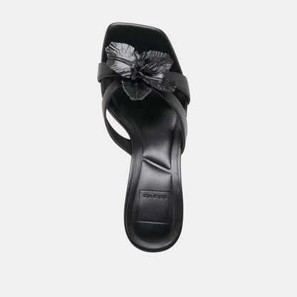 Nikil Black Leather Heels - Dolce Vita