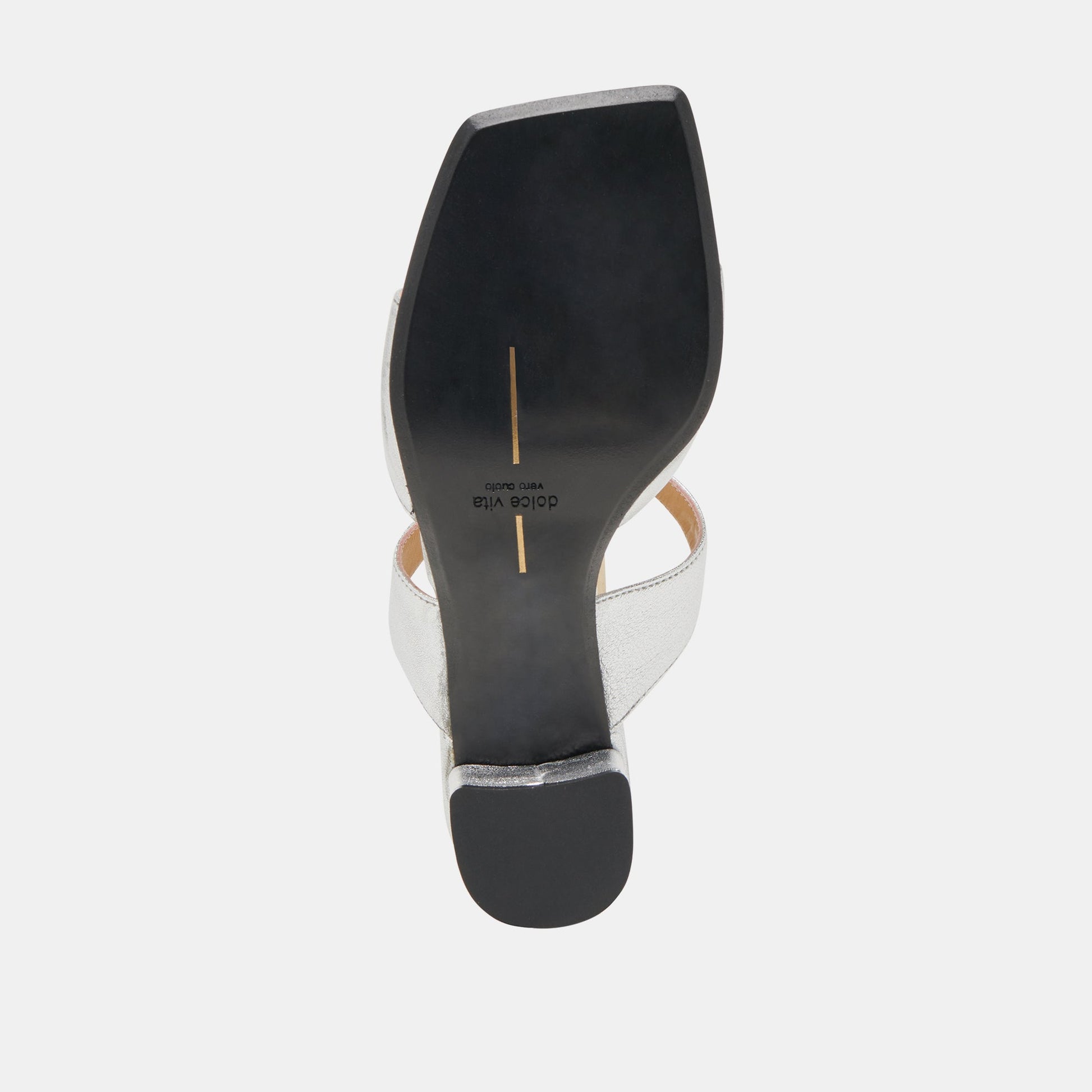 SHANE HEELS SILVER METALLIC LEATHER - Dolce Vita