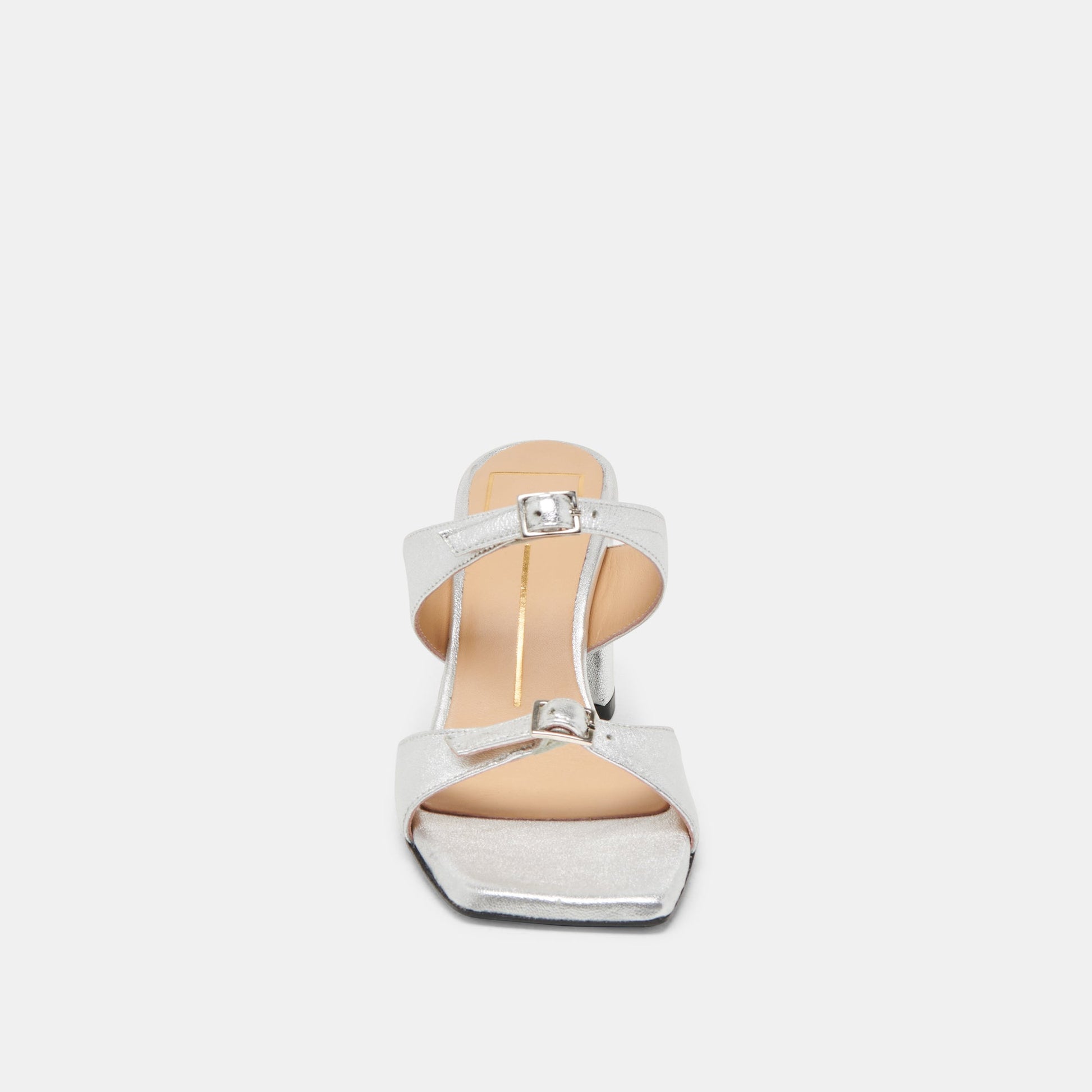 SHANE HEELS SILVER METALLIC LEATHER - Dolce Vita